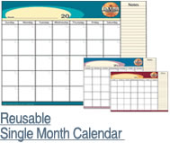 Reusable Single Month Calendar