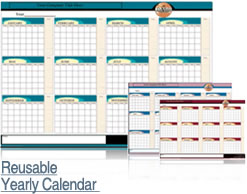 Reusable Yearly Calendar