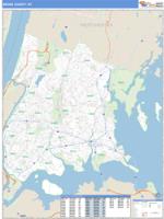 Bronx County, NY Zip Code Wall Map