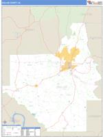Dallas County, AL Wall Map