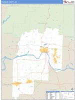 Franklin County, AR Wall Map Zip Code