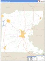 Ouachita County, AR Wall Map Zip Code