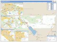 Riverside County, CA Wall Map Zip Code