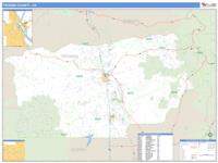 Tehama County, CA Wall Map Zip Code