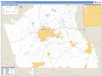 Coweta County, GA Wall Map Zip Code
