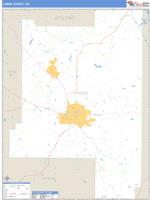 Lamar County, GA Wall Map Zip Code