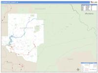 Clearwater County, ID Wall Map Zip Code