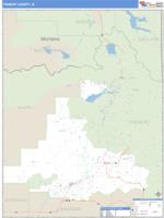 Fremont County, ID Wall Map Zip Code