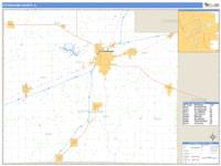 Effingham County, IL Wall Map Zip Code