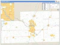 Kankakee County, IL Wall Map