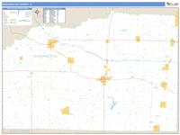 Washington County, IL Wall Map Zip Code