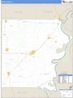White County, IL Wall Map Zip Code