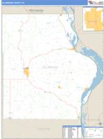 Allamakee County, IA Wall Map Zip Code