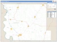 Harrison County, IA Wall Map Zip Code