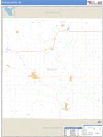 Wilson County, KS Wall Map Zip Code