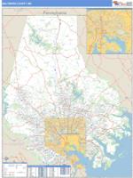 Baltimore County, MD Wall Map Zip Code