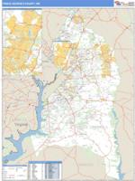 Prince George's County, MD Wall Map Zip Code