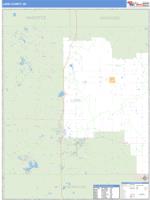 Lake County, MI Wall Map Zip Code
