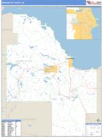 Marquette County, MI Wall Map Zip Code