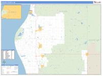 Oceana County, MI Wall Map Zip Code