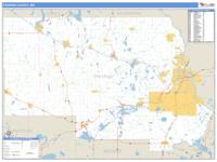 Stearns County, MN Wall Map Zip Code
