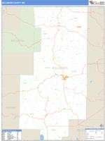 Bollinger County, MO Wall Map Zip Code