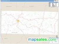 Douglas County, MO Wall Map Zip Code
