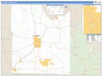 Laclede County, MO Wall Map Zip Code