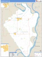 Mississippi County, MO Wall Map Zip Code