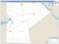 Ralls County, MO Wall Map Zip Code