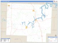 St. Clair County, MO Wall Map