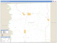 Schuyler County, MO Wall Map Zip Code