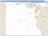 Dakota County, NE Wall Map Zip Code