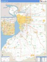 Erie County, NY Wall Map Zip Code