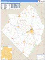 Robeson County, NC Wall Map Zip Code