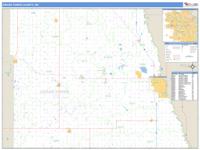 Grand Forks County, ND Wall Map Zip Code