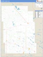 McHenry County, ND Wall Map Zip Code