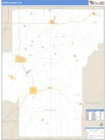 Hughes County, OK Wall Map