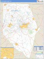 Spartanburg County, SC Wall Map Zip Code
