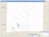Butte County, SD Wall Map Zip Code