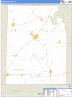 Hardeman County, TN Wall Map Zip Code