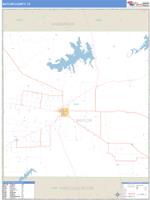 Baylor County, TX Wall Map Zip Code