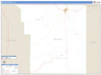 Brooks County, TX Wall Map Zip Code