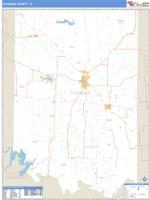 Coleman County, TX Wall Map Zip Code