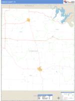 Concho County, TX Wall Map Zip Code