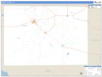 Dimmit County, TX Wall Map Zip Code