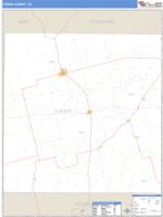 Fisher County, TX Wall Map Zip Code