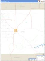 Garza County, TX Wall Map Zip Code
