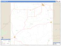 Hall County, TX Wall Map Zip Code
