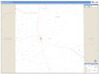 King County, TX Wall Map